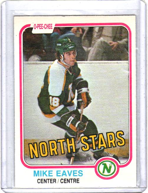 1981 O-Pee-Chee  Mike Eaves  Card #171 - Minnesota North Stars
